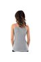 Women's Ribbed Cotton Strap Tank Top 2-Piece Set Gray-White - 4