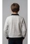 Boys' Shirt Collar Sweatshirt, Zippered Striped Special Occasion Sweatshirt, Ages 7-14 - 2