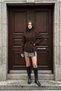 Women's Stand Collar Belted Cashmere Short Coat - 2
