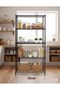5-Shelf Storage Unit with Height Adjustable Shelves, Black - 2