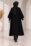 Women's oversized beardy knit long cardigan with button detail - 3