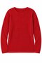Women's Red V-Neck Comfortable Fit Side Slit Long Knitwear Sweater Hzl26S-Wm3391 - 5