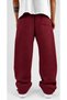 Plain Unprinted Basic Winter Fabric Adjustable Leg Baggy Premium Sweatpants - 2