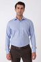 Slim Fit 100% Cotton Striped Blue Shirt Gk 764