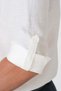 Comfort Fit Sport Collar Foldable Sleeves Ecru Linen Shirt g 1612 - 6