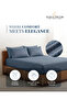 210TC Cotton Satin Single Strpies Bed Sheet Set 2PC | Soft Breathable Satin Flat Sheet 180x260 cm | 1 pillowcase 50x75 cm | OEKO-TEX & ECAS Certified - 2