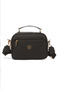 Women's Black Hand and Shoulder Bag with Three Compartments and Black and Coffee Color + Wallet Card Holder - 2