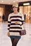 White Striped Sweater