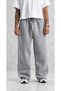 Men's Plain Unprinted Winter Fabric Adjustable Cuffed Leg Baggy Premium Sweatpants