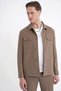 Comfort Fit Side Pocket Buttoned Flexible Tobacco Linen Shirt Jacket C 737 - 4