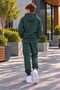Boys' Oversize Hooded Rubberized Tracksuit Set - 2
