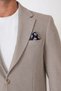 Slim Fit Beige Wool Jacket with Pocket Pockets and Stretch Fabric C 745 - 6
