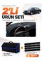 Mercedes W140 (1991-1998) Compatible Glove Box Cover + Tay Tüy Luggage Bag + Sticker Set - Mb018