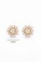 Sparkling Pearl Flower Cluster Earrings - 6