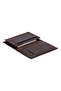 Bloomcard verta chestnut brown genuine leather vertical card holder - 2