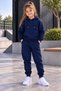 Girls' Oversize Hooded Rubberized Legging Track Suit