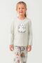 Girl's Soft Green Waiter Pajama Top