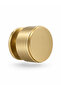 Matte Gold Drawer Knob 3 cm Single Hole Furniture Handle Set of 5 - 2