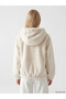 Two Mt Shop Quality Xside Beige Hooded Oversize Women's Plush Jacket - 5