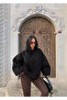 Black Sleeve Piece Embellished Sweatshirt - 3