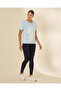 Women Navy Plain Anti-Pilling Leggings - 5