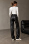 Carry Shiny Faux Leather Trousers - 4