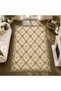 Eta Vintage Ribbon Flower Pattern Woven Base Decorative Carpet Eta4344 - 2