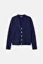 Shirt Garnished Knitwear Cardigan - 6