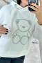 Stone Embroidered 2 Thread Sweatshirt 7K021 - 3