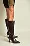 Z518083809 Brown Thick Goblet Heeled Women's Boots - 2