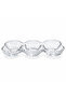 Glass 3-Section Candy Bowl - 30×10cm