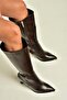 Z518083809 Brown Thick Goblet Heeled Women's Boots - 3
