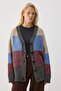 Block Color Knitwear Cardigan
