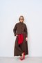 Women's Brit Button Closure Suit Brown - 5