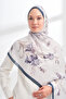 Floral Archive Aveline Pattern Shawl - Indigo