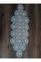 Honeycomb Lace Runner/Table-Console Cover Gold Glitter 35X105 cm - 2