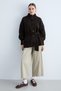 Women's Knitwear High Neck Buttoned Belted Cardigan Long Sleeve Relaxed Fit Knit Cardigan - Brown - 5