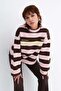 Striped Şardonlu Sweatshirt B10753 - 5