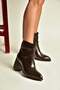 Z820670060 Brown Rustic Thick Heeled Women's Boots - 4