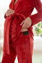 Viola Velvet Long Sleeve Belted Adjustable Waist Maternity and Postpartum Pajama Set - 4