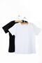 Cotton Crew Neck Short Sleeve T-Shirt Double Set