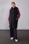 Large Size Front Zippered Hooded Inflatable Vest 710036 Black - 6