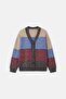 Block Color Knitwear Cardigan - 7