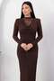Degaje Collar Lace Detail Buckle Dress Grs4176 - 2