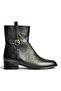 Z752554103 Black Genuine Leather Daily Women's Boots - 5