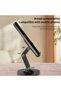 360 Degree Rotating Mobile Phone Holder, Foldable Adjustable Desktop Cell Phone Stand with Metal Base for iPhone, iPad, Samsung - 4