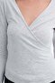 Double-Breasted Collar Long Sleeve Blouse B1185 - 3