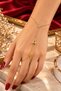 Şahmeran - Lettered Zircon Stone Steel Women's Şahmeran