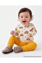 Baby Boy Seasonal 2-Piece Set Car Patterned Long Sleeve Cotton Comfortable Daily Set - Mustard