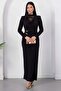 Degaje Collar Lace Detail Buckle Dress Grs4176 - 3